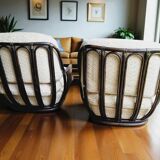 Rattan lounge chairs from the 1970s (*2)