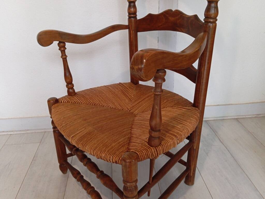 Pair of nursing or fireside armchairs