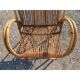 Fauteuil rotin, osier vintage