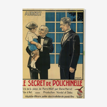 Affiche ancienne cinéma - Le secret de polichinelle