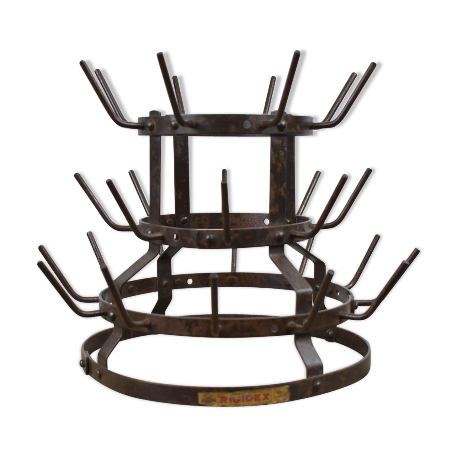 Small old rigid bottle rinse