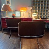 Suite de 6 fauteuils storm d'Yves Christin, airborne 1970