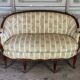 Louis XV style carved wooden basket bench, circa 1880