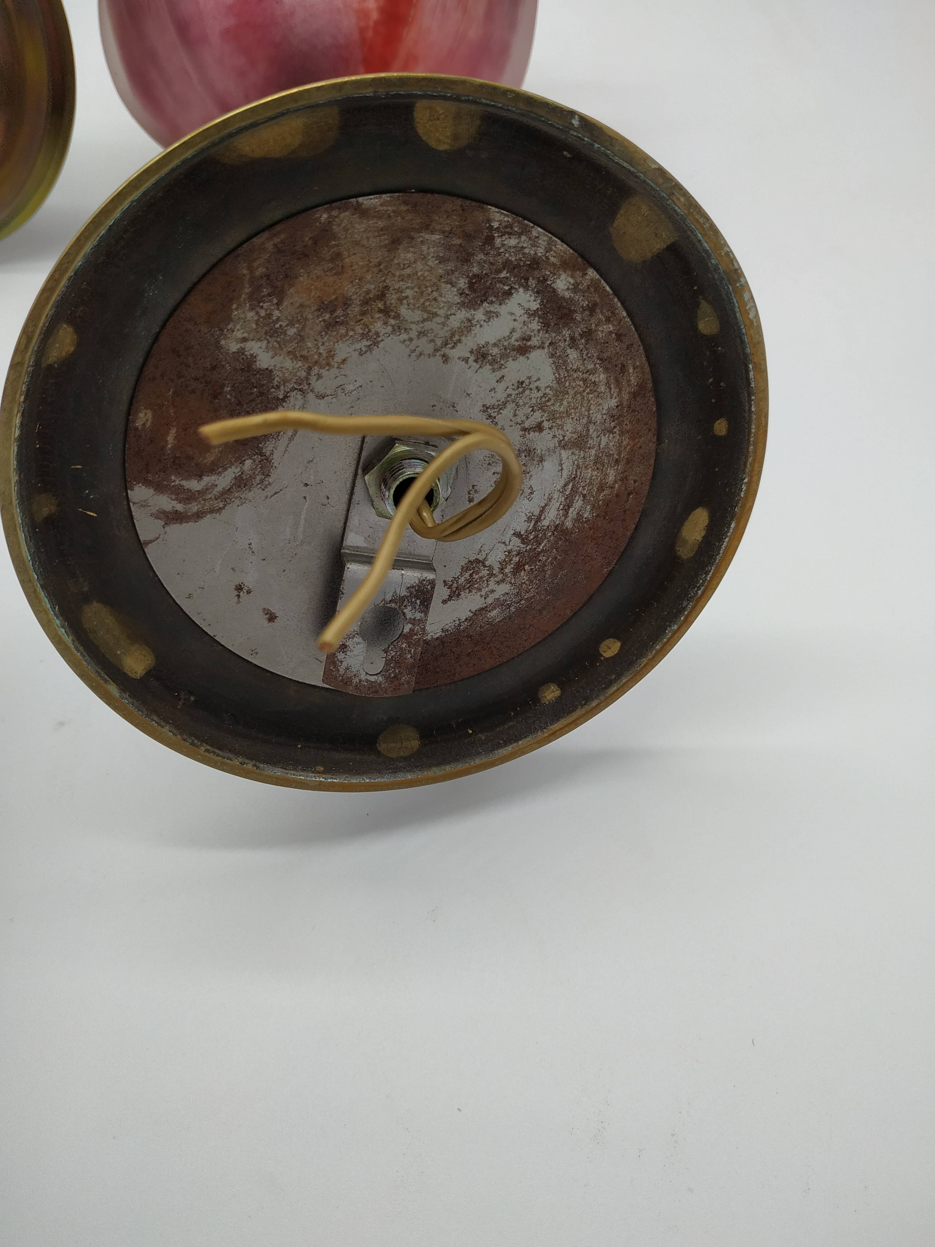Pair of wall sconces in the shape of bells