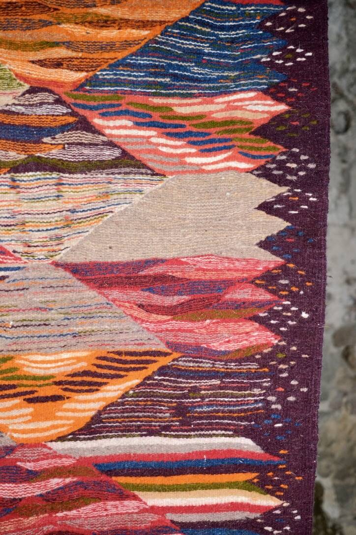 Kilim berbère multicolore, Maroc