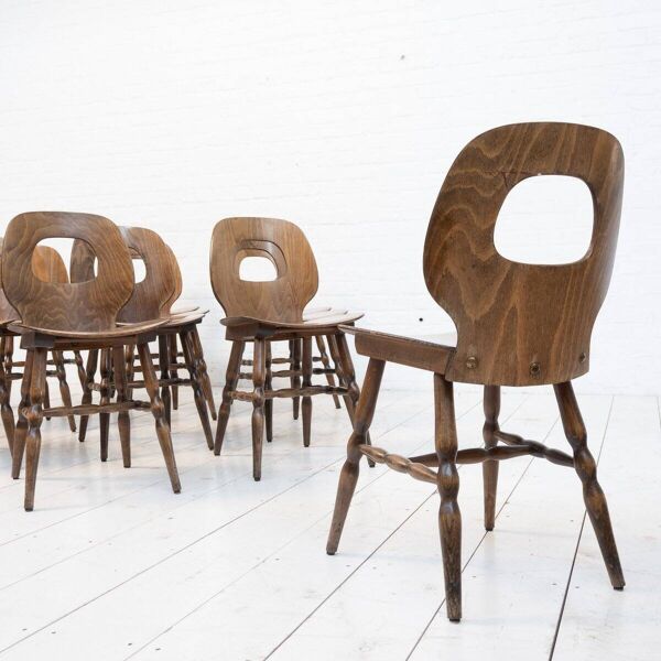 Chaises par Joamin Baumann pour Baumann, 1960, Ensemble de 2