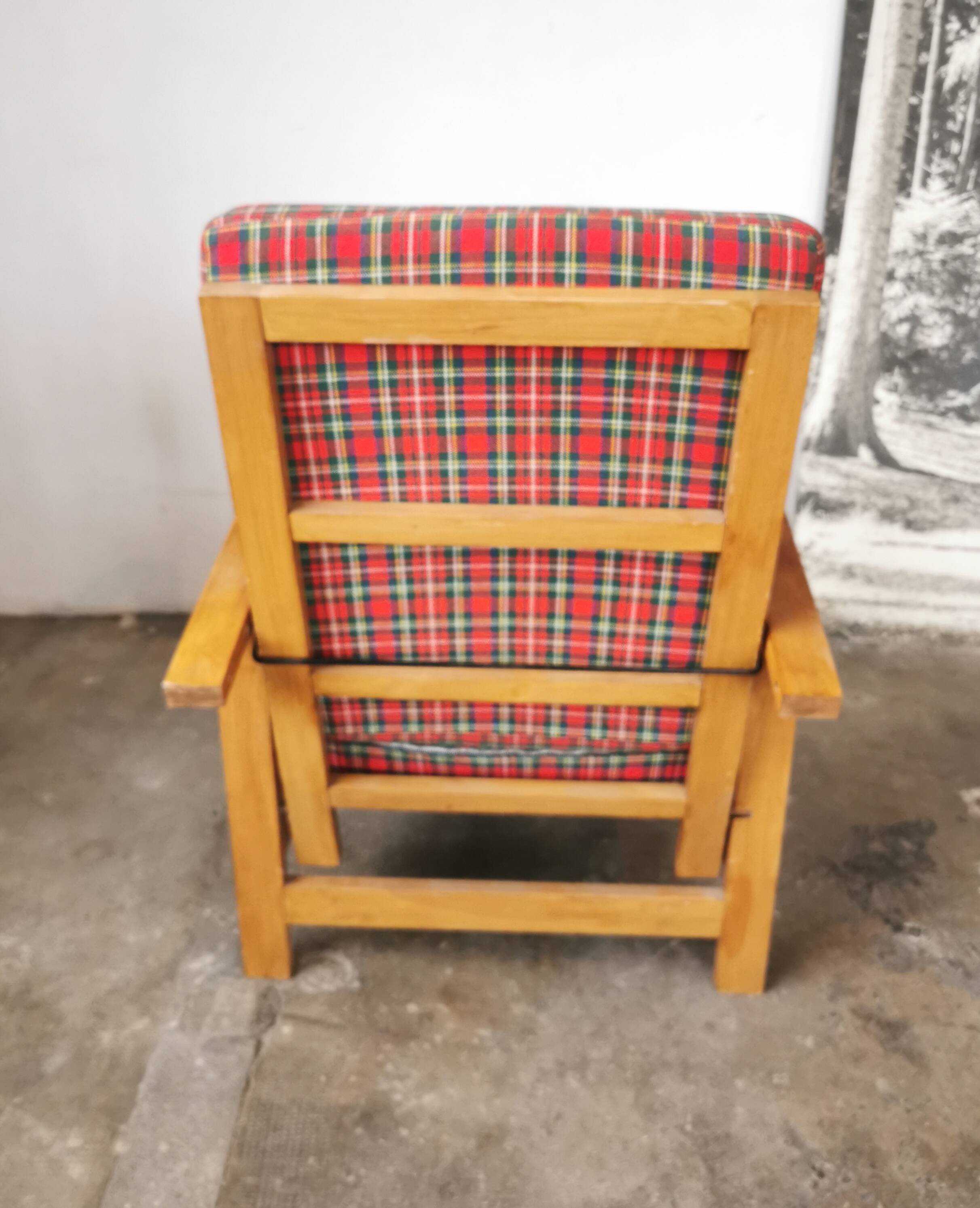 Vintage Scottish reclining armchair 1960s