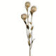 Lampadaire palmier floral laiton et nacre de capiz 1970