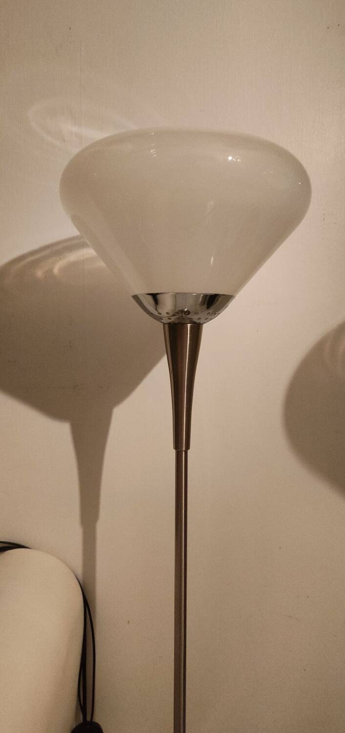 Pair of Italian floor lamps 1980 Murano glass