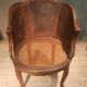 Fauteuil de burreau canné style Louis XV