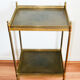 Bedside side brass table