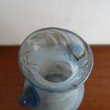 Vase à anse Scavo Seguso Vetri D'arte verre irisé Murano 1950