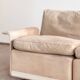 Canapé design 620 en suédine beige par Dieter Rams pour Vitsœ – Mid-Century