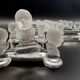 12 Baccarat crystal knife holders, Houdon model, 19th century.