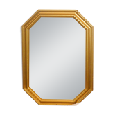Miroir mural octogonal doré, style Art déco