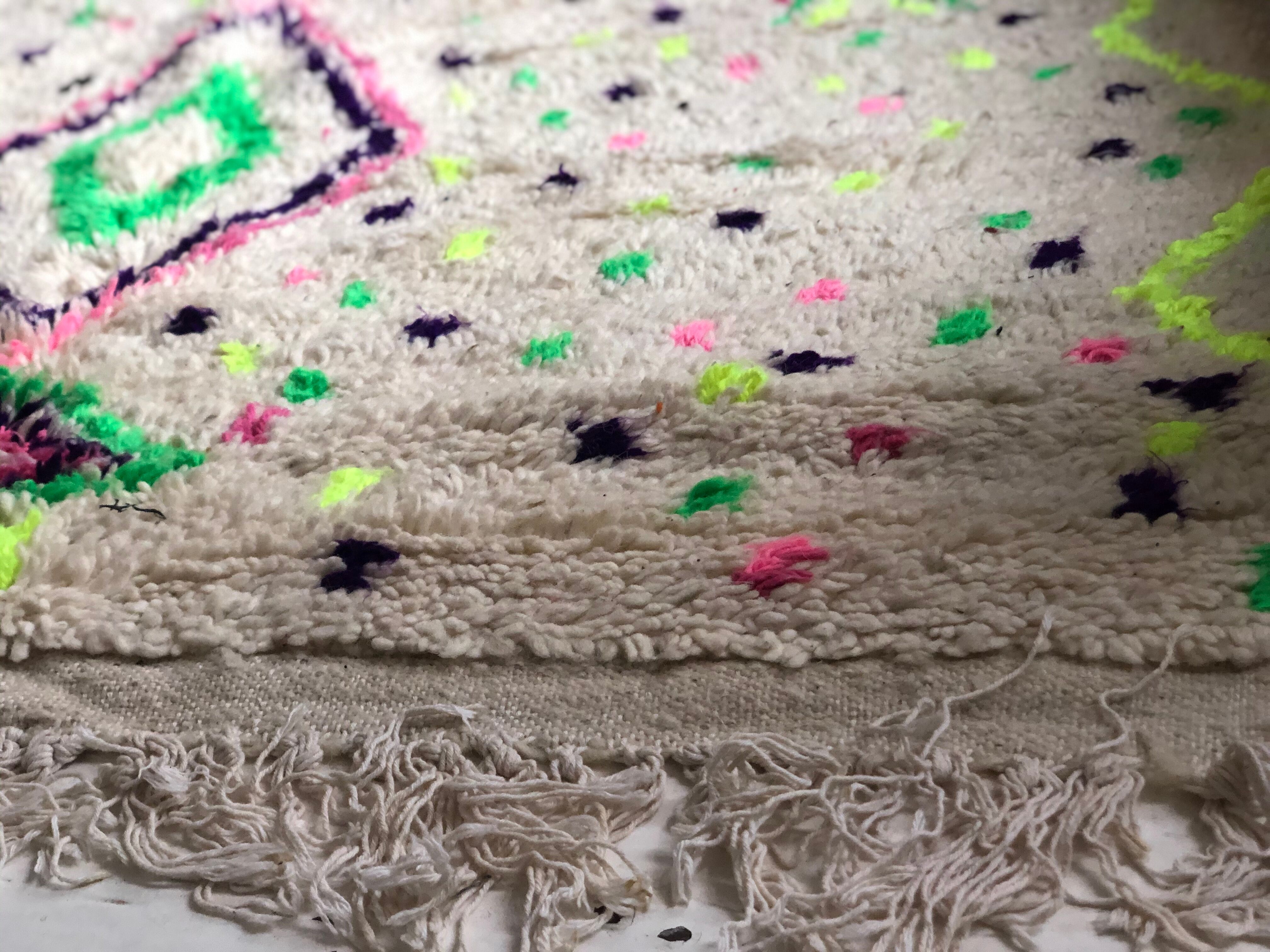 Vintage Berber carpet with full color 250x140cm