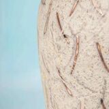 Vintage ceramic vase with glossy lava glaze, foreign vase from the 1960s.