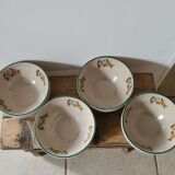 Digoin enamelled stoneware bowls