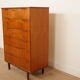 Commode vintage | Teck | 6 tiroirs | 121 cm