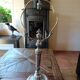 Victorian silver-plated bronze lamp base.