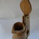 Ancien pichet  d'eau en bois forme tonneau vintage ½ litre