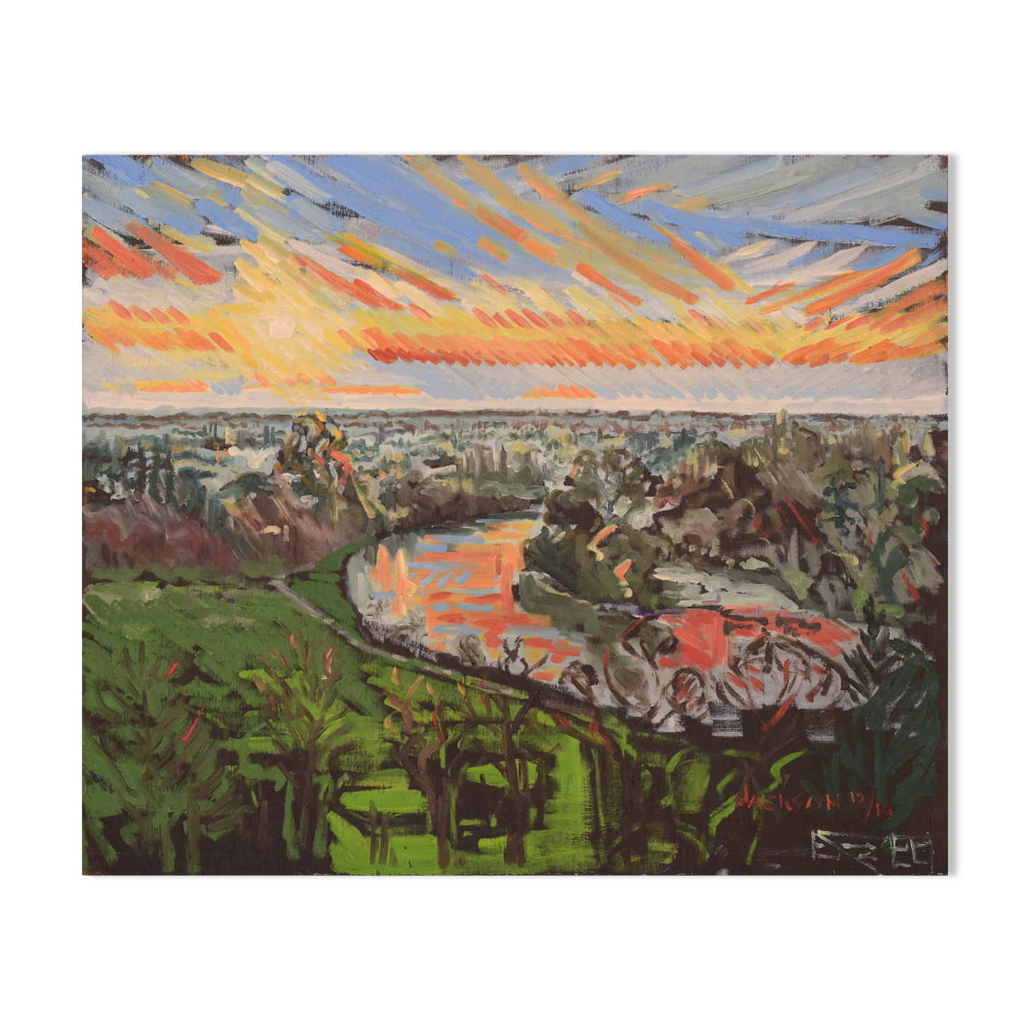 Richmond Terrace, December Sunset