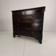 English geometric-panelled oak chest of drawers, circa 1680
