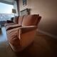 Vintage terrcota velvet 3-seater sofa from the 60s/70s