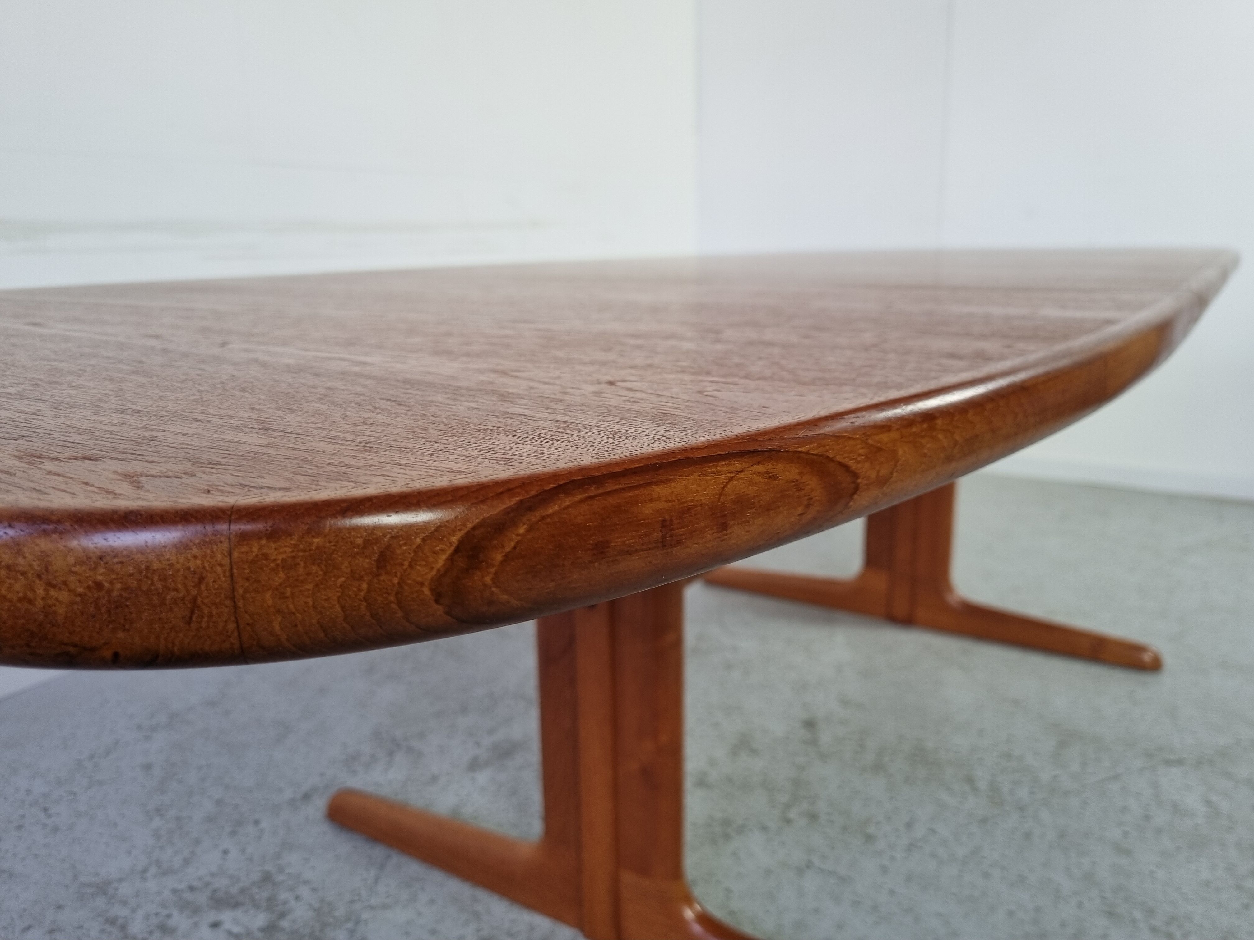 Extendable teak dining table from Dyrlund, Denmark 60s