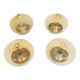 Set of four Dijkstra glass ceiling lights “Drop” The Netherlands, 1960's