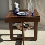 Small glass dish with vintage diamond points, a sparkle.