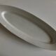 Plat navette centre de table en porcelaine 19e blanche