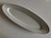 Plat navette centre de table en porcelaine 19e blanche