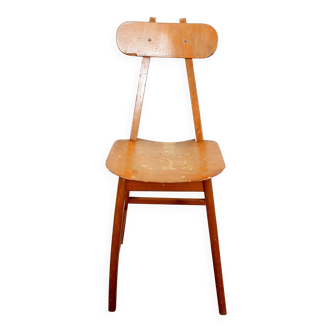 Vintage Scandinavian bistro design chair from the 1960s
