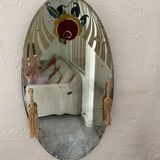 Art deco mirror 57x33cm
