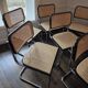 Set of 6 Cesca B32 Marcel Breuer black vintage chairs Made in Italy