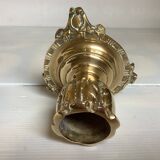 Tripod candlestick in worked bronze