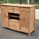 Renovated vintage Art Deco Parisian buffet in wood, 1940, 144cm.