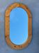 Swedish oval mirror in pine, Scandinavian design from the 1980s.