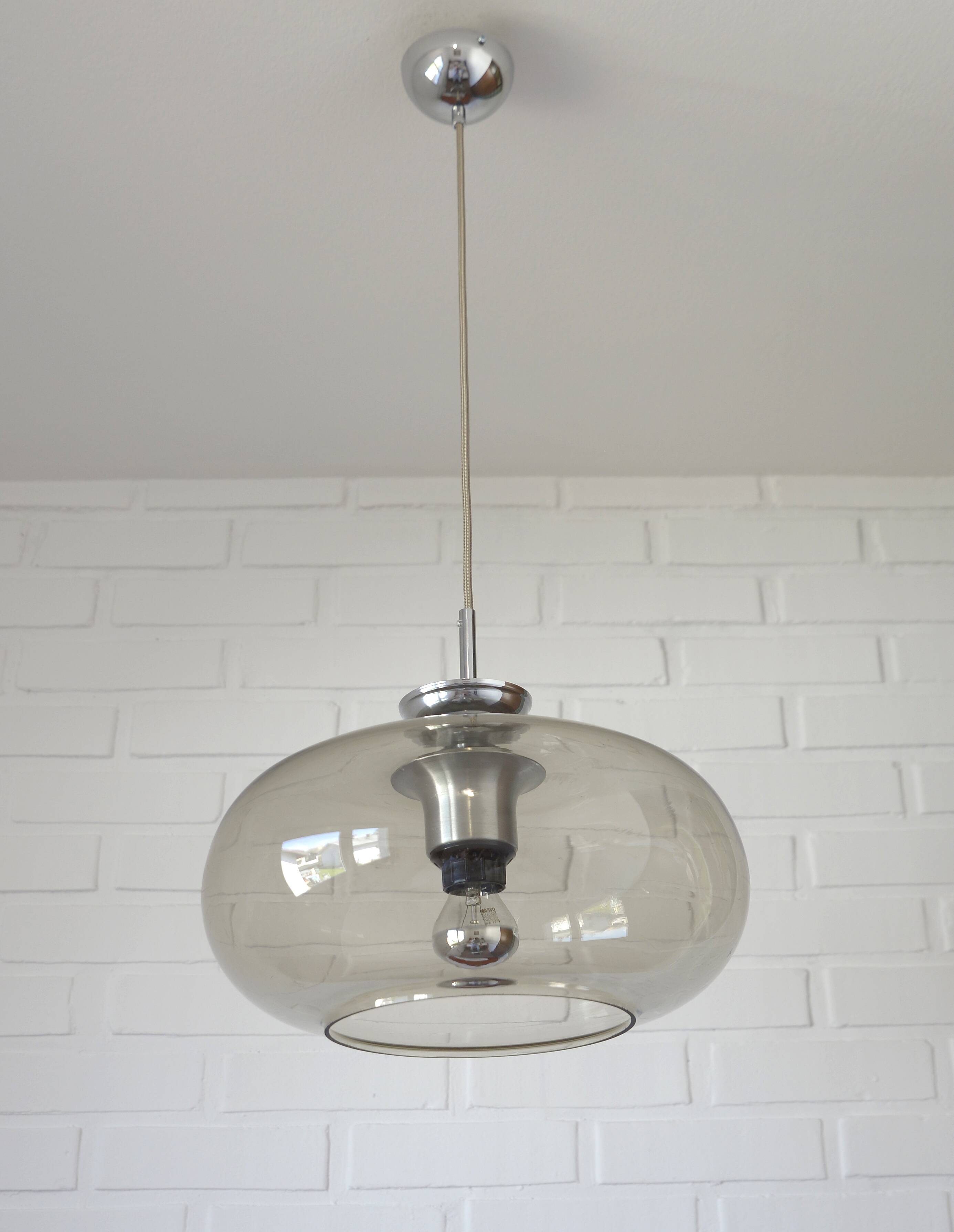 Vintage Pendant Light Space Age Style Mid Century Modern Lighting