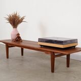 Teak lowboard, Danish design, 1970s, made in Denmark