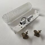 Old large glass wall lamp moulɠvintage 45 cm