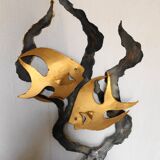 Decorative and luminous wall light from the 60s
