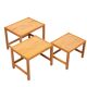 Solid Pine nesting tables Design Kurt Østervig 1960s Denmark