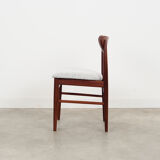 Set of three teak chairs, danish design, 1970s