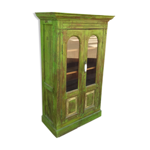 Armoire vitrée en bois