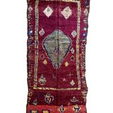 Boujad Purple Moroccan Rug - 341 x 145 cm