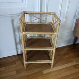 Rattan shelf