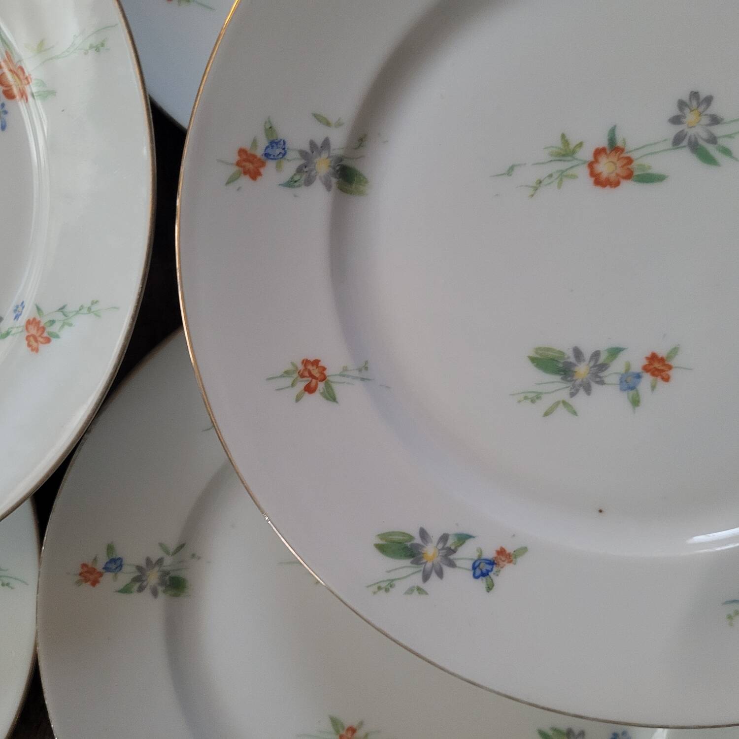 8 flat plates Limoges 60s