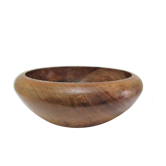 XL bowl in solid wood patinated vintage